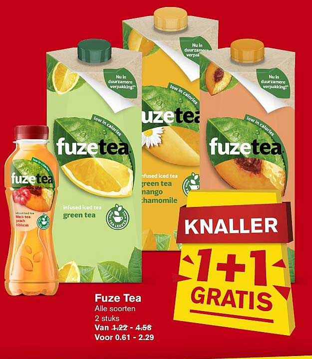 Fuze Tea Aanbieding Bij Hoogvliet Folders Nl