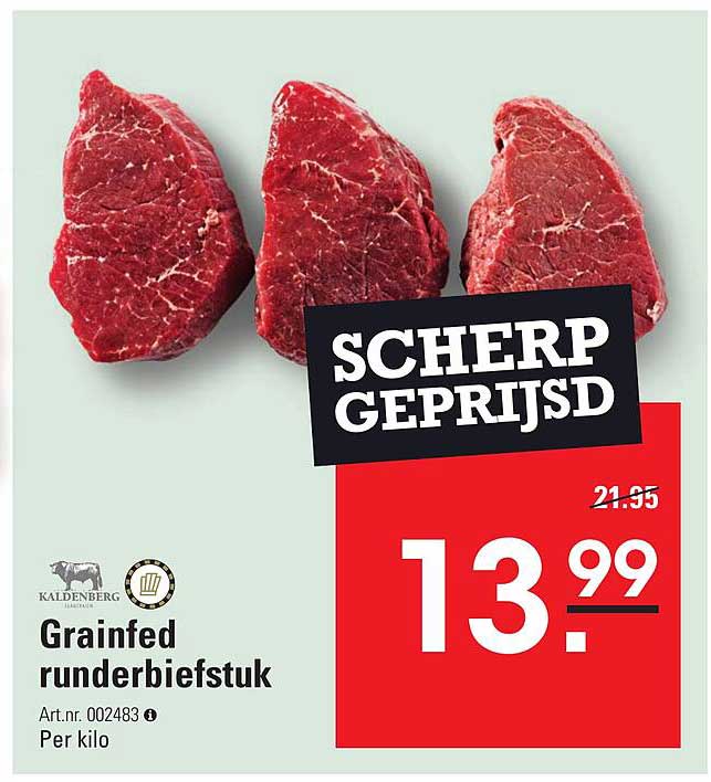 Grainfed Runderbiefstuk Aanbieding Bij Sligro Folders Nl