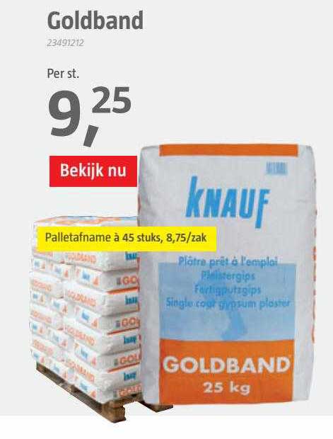 Knauf Goldband Aanbieding Bij BAUHAUS 1Folders Nl