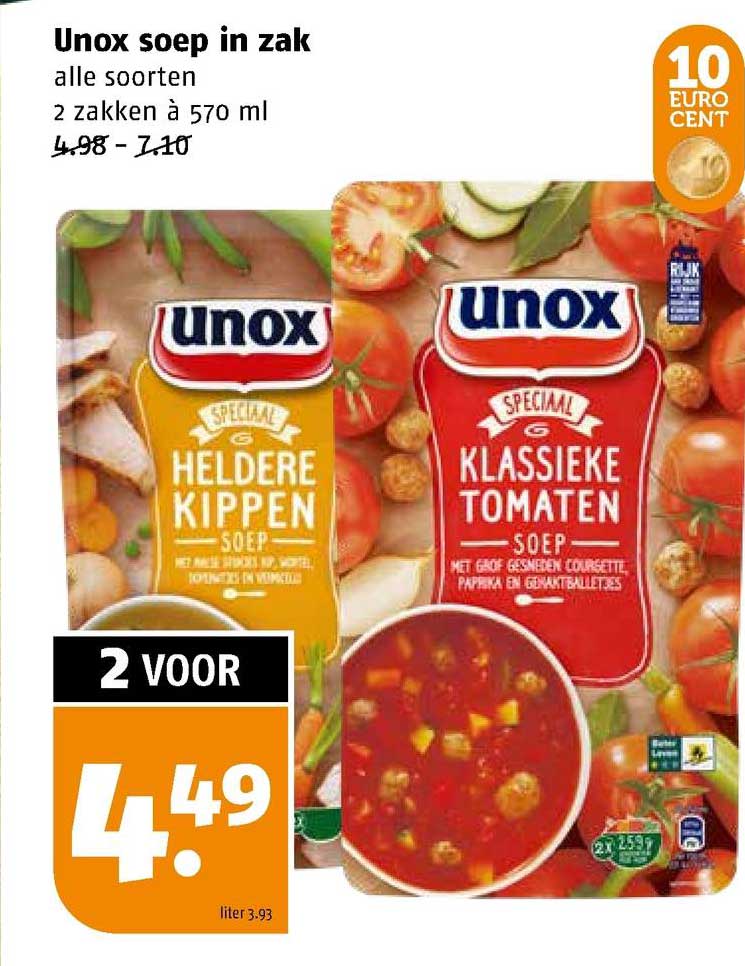 Unox Soep In Zak Aanbieding Bij Poiesz 1Folders Nl