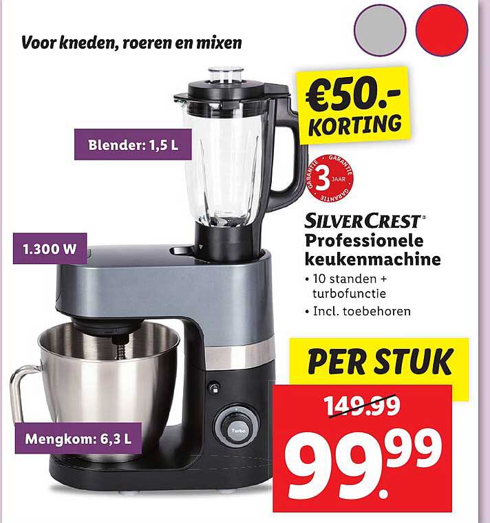 Silvercrest Professionele Keukenmachine Aanbieding Bij Lidl Folders Nl