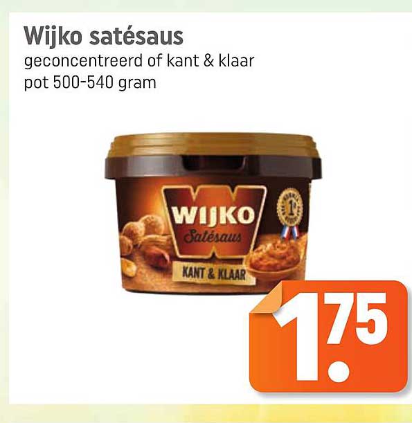 Wijko Sat Saus Geconcentreerd Of Kant Klaar Aanbieding Bij Lekker