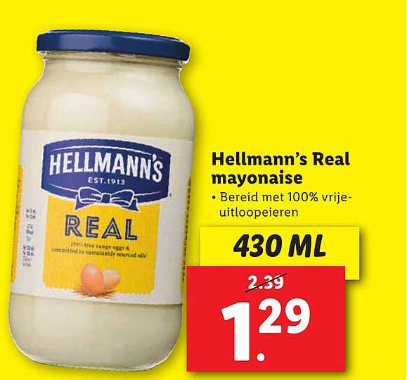 Hellmann S Real Mayonaise Aanbieding Bij Lidl Folders Nl