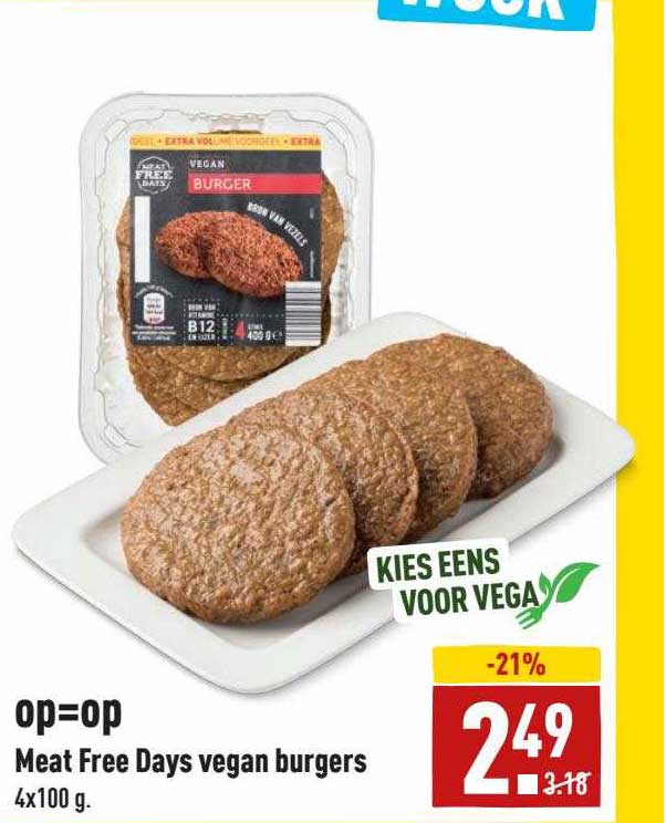 Meat Free Days Vegan Burgers Aanbieding Bij ALDI 1Folders Nl