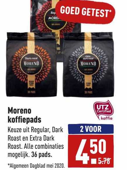 Moreno Koffiepads Aanbieding Bij Aldi Folders Nl