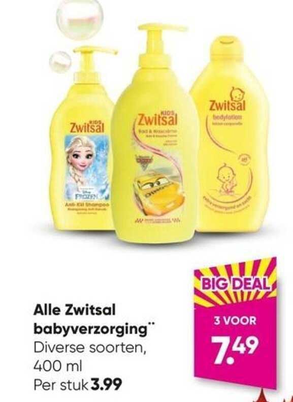 Alle Zwitsal Babyverzorging Aanbieding Bij Big Bazar Folders Nl