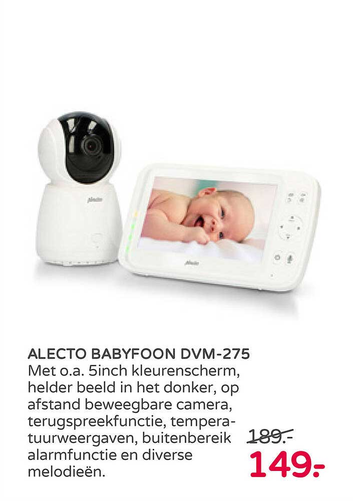 Alecto Babyfoon Dvm Aanbieding Bij Pr Natal Folders Nl