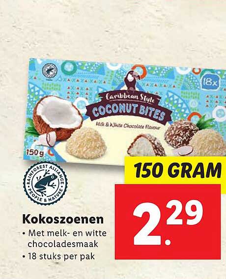 Caribbean Style Kokoszoenen Aanbieding Bij Lidl Folders Nl