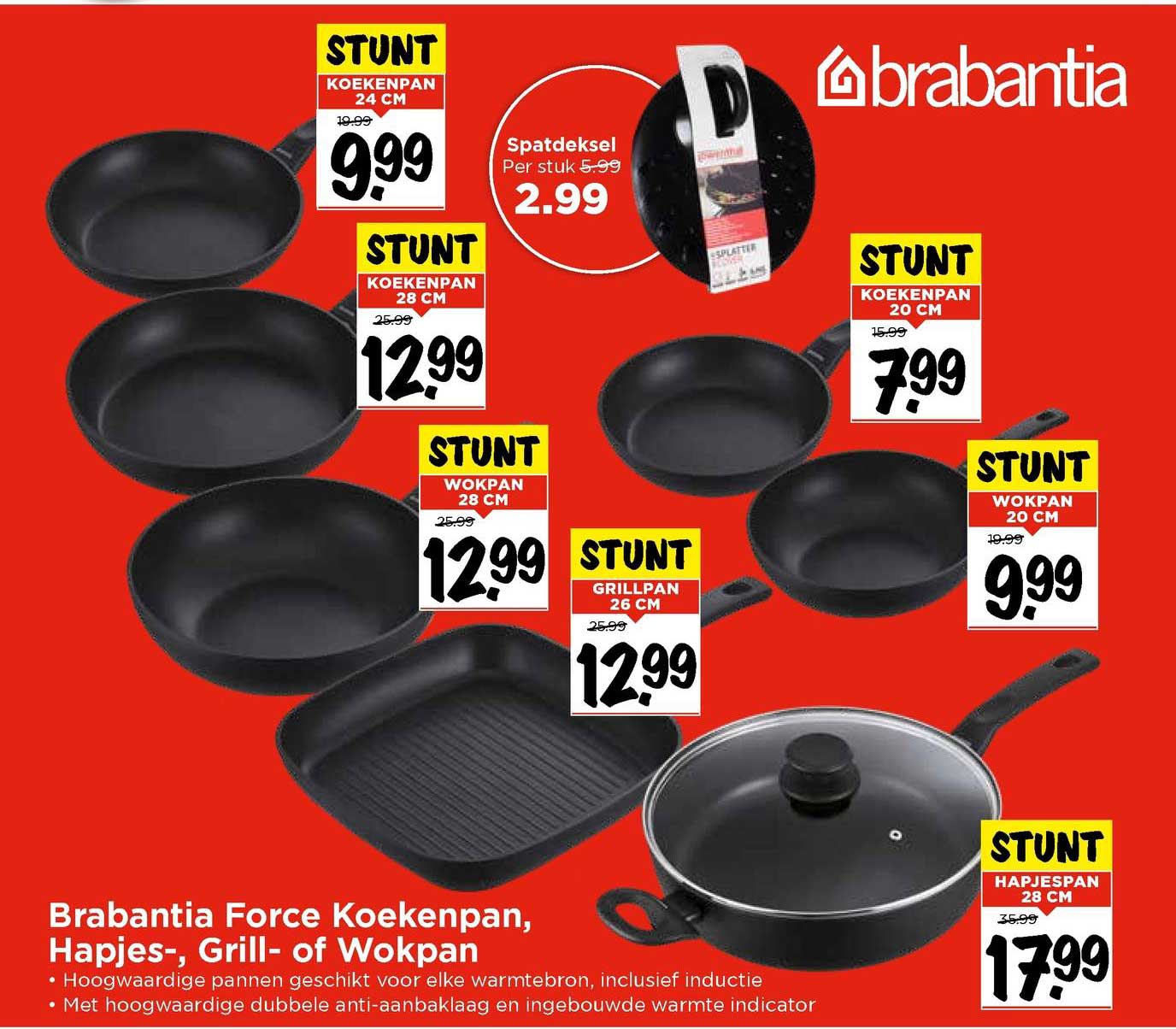 Brabantia Force Koekenpan Hapjes Grill Of Wokpan Aanbieding Bij