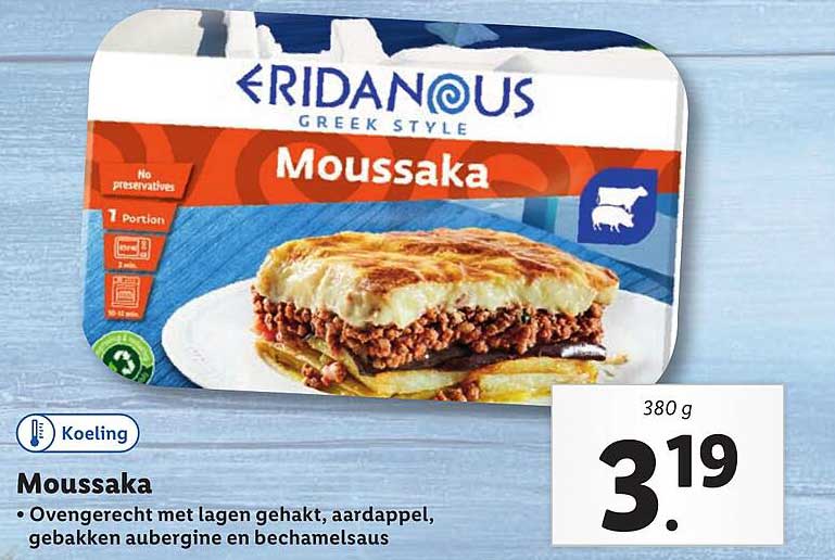 Eridanous Moussaka Aanbieding Bij Lidl 1Folders Nl