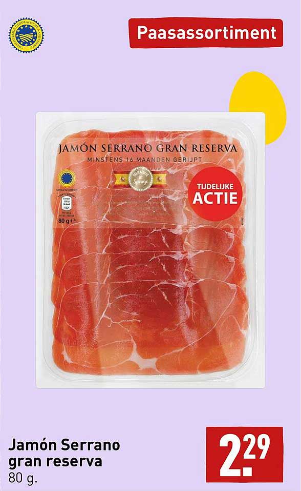 Jam N Serrano Gran Reserva Aanbieding Bij Aldi Folders Nl