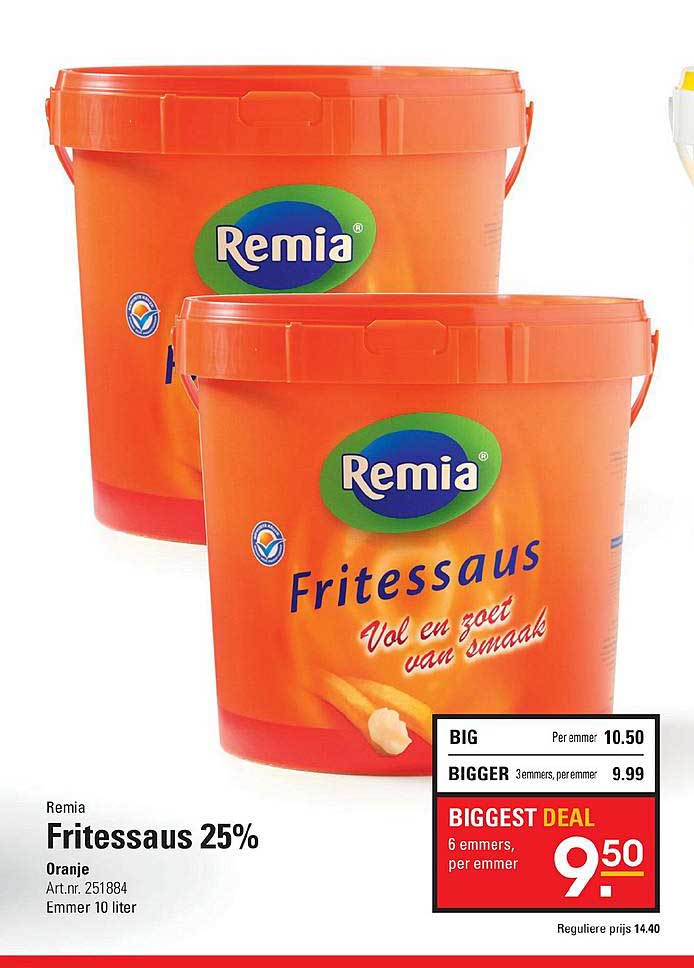 Remia Fritessaus Aanbieding Bij Sligro Folders Nl