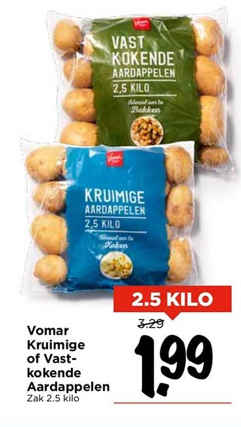 Vomar Kruimige Of Vastkokende Aardappelen Aanbieding Bij Vomar