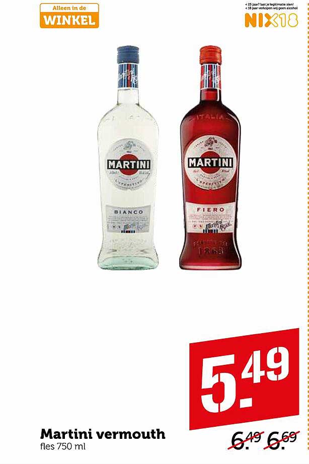 Martini Vermouth Aanbieding Bij Coop Folders Nl