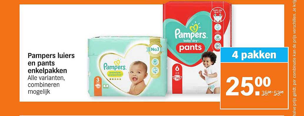 Pampers Luiers En Pants Enkelpakken Aanbieding Bij Albert Heijn