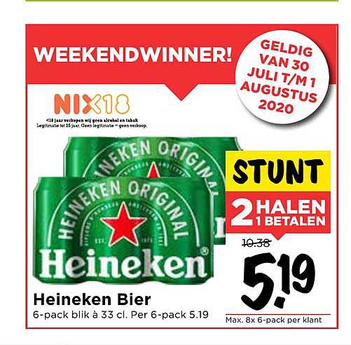 Heineken Bier Aanbieding Bij Vomar Folders Nl