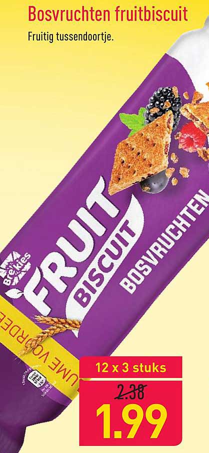 Bosvruchten Fruitbiscuit Aanbieding Bij Aldi Folders Nl