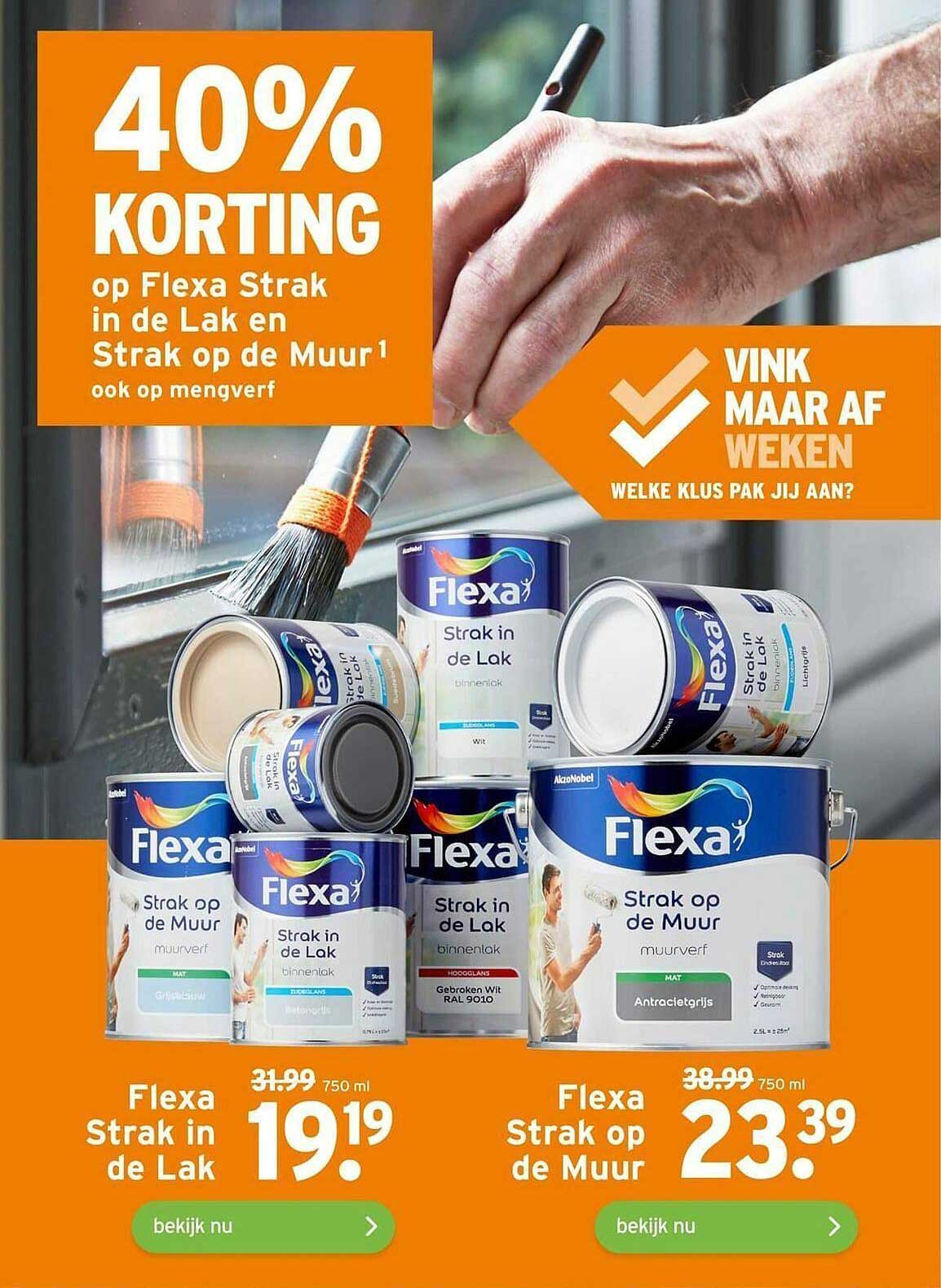 Flexa Strak In De Lak Of Flexa Strak Op De Muur 40 Korting Aanbieding