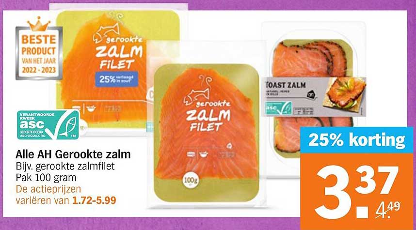 Alle AH Gerookte Zalm Aanbieding Bij Albert Heijn 1Folders Nl