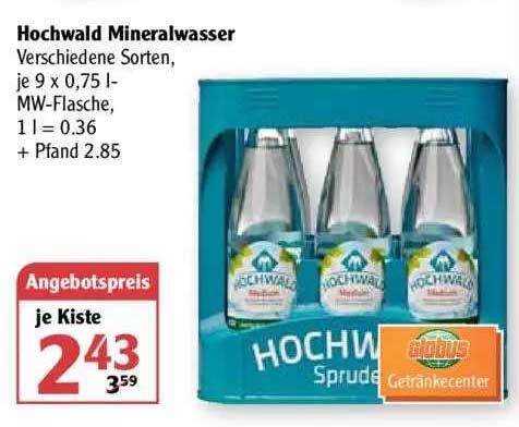 Hochwald Mineralwasser Angebot Bei Globus