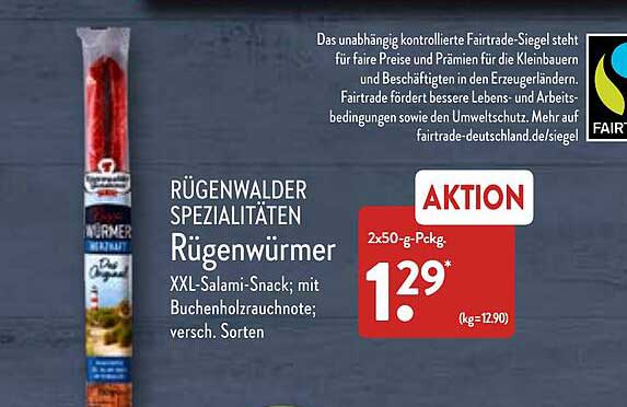 Rügenwalder Spezialitäten Rügenwürmer Angebot bei ALDI Nord 1Prospekte de