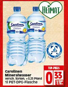 Carolinen Mineralwasser Angebot Bei Elli Markt Prospekte De