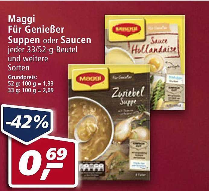 Maggi Für Genießer Suppen Oder Saucen Angebot bei Real