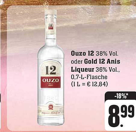 Ouzo Oder Gold Anis Liqueur Angebot Bei Edeka Prospekte De