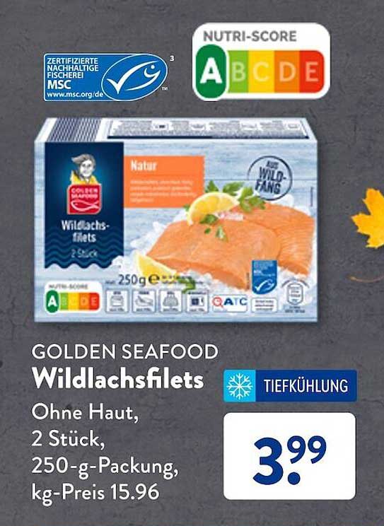 Golden Seafood Wildlachsfilets Angebot bei ALDI SÜD 1Prospekte de