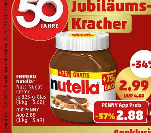 Ferrero Nutella Angebot Bei Penny Prospekte De