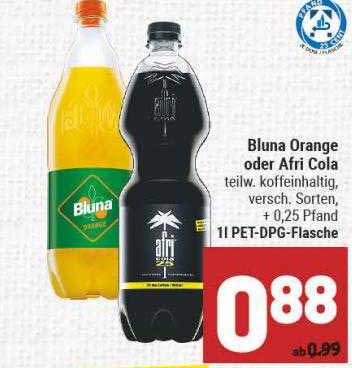 Bluna Orange Oder Afri Cola Angebot Bei Marktkauf 1Prospekte De