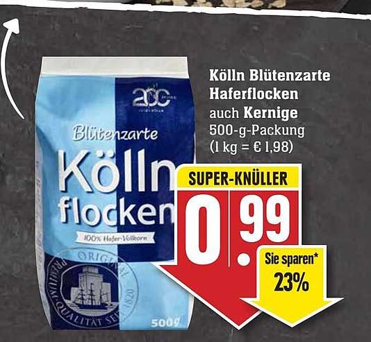 K Lln Bl Tenzarte Haferflocken Auch Kernige Angebot Bei Edeka