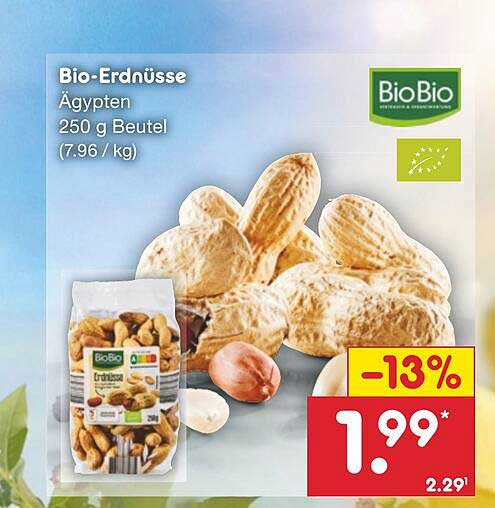 Bio erdnüsse Biobio Angebot bei Netto Marken Discount 1Prospekte de