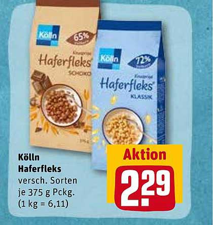 Kölln Haferfleks Angebot bei REWE 1Prospekte de