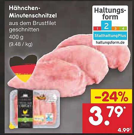 H Hnchen Minutenschnitzel Angebot Bei Netto Marken Discount Prospekte De