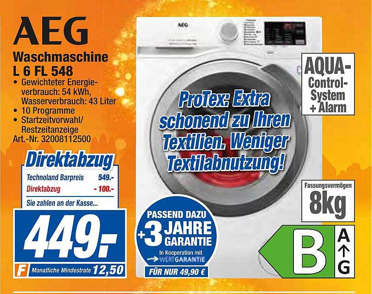 Aeg Waschmaschine L Fl Angebot Bei Expert Techno Land Prospekte De