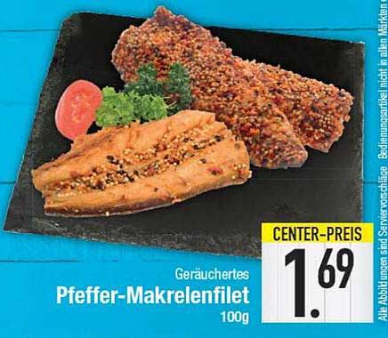 Geräuchertes Pfeffer makrelenfilet Angebot bei E Center