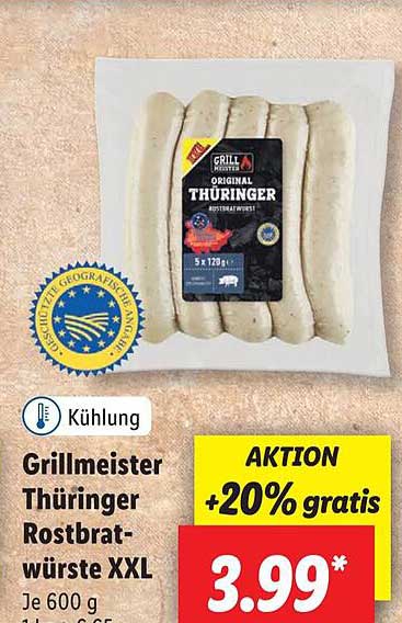 Grillmeister Th Ringer Rostbratw Rste Xxl Angebot Bei Lidl Prospekte De