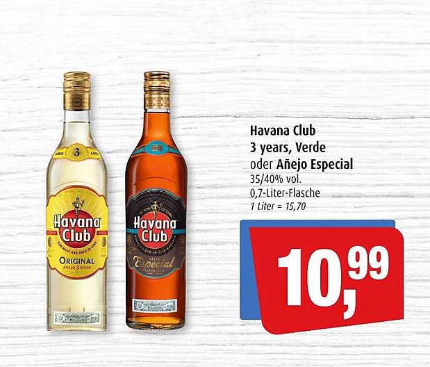 Havana Club Years Verde Oder A Ejo Especial Angebot Bei Markant