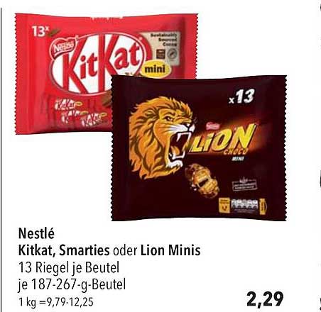 Nestl Kitkat Smarties Oder Lion Minis Angebot Bei Citti Markt