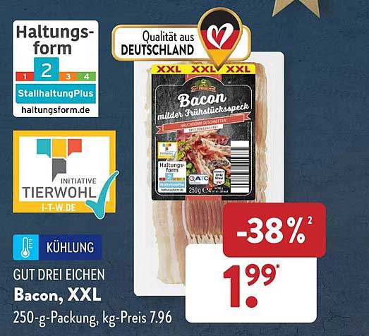 Gut Drei Eichen Bacon XXL Angebot bei ALDI SÜD 1Prospekte de