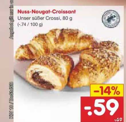 Nuss Nougat Croissant Angebot Bei Netto Marken Discount