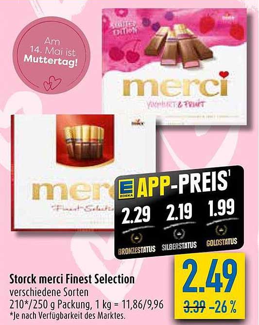 Storck Merci Finest Selection Angebot Bei Diska