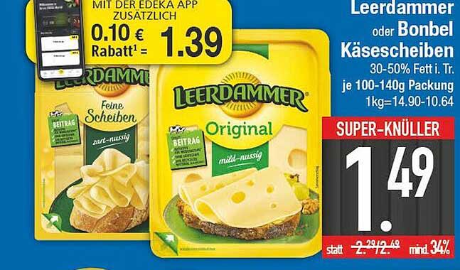 Leerdammer Oder Bonbel K Sescheiben Angebot Bei E Center Prospekte De