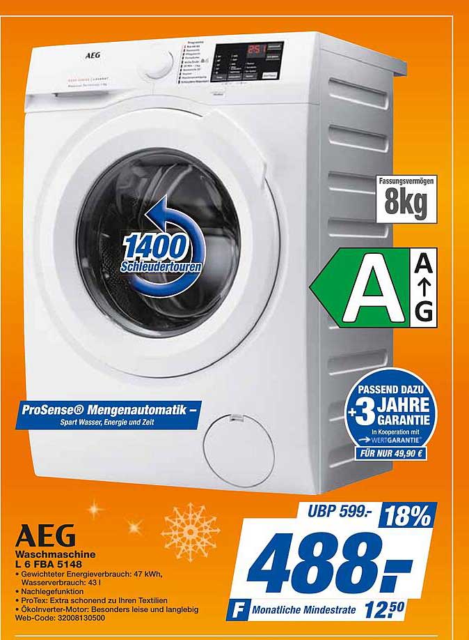 Aeg Waschmaschine L Fba Angebot Bei Expert Techno Land