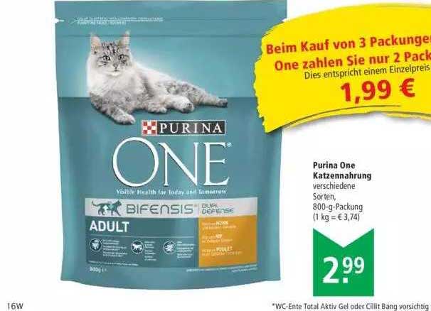 Purina One Katzennahrung Angebot Bei Marktkauf Prospekte De