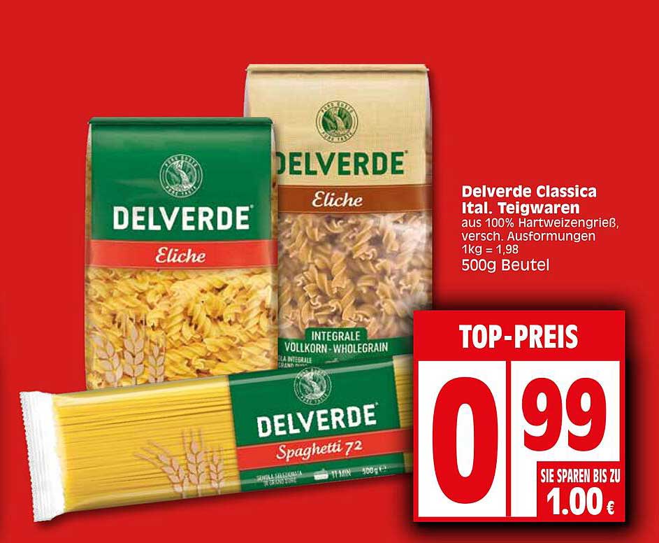 Delverde Classica Ital Teigwaren Angebot Bei Elli Markt 1Prospekte De