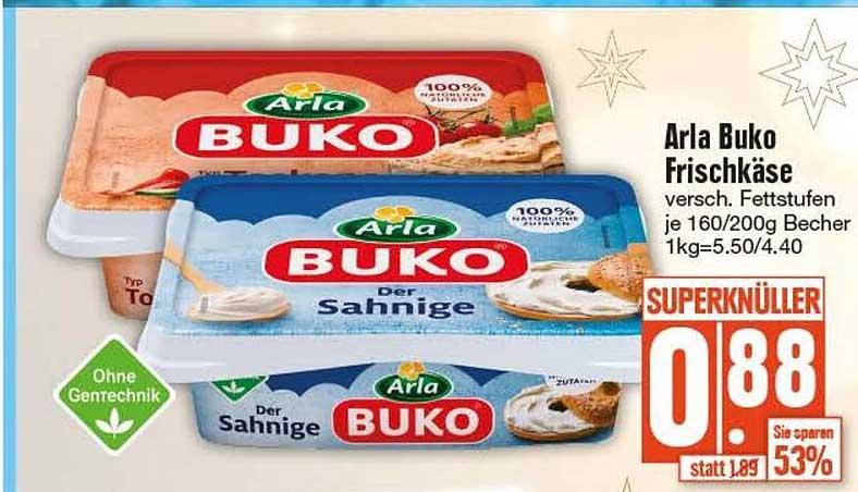 Arla Buko Frischkäse Angebot bei EDEKA 1Prospekte de