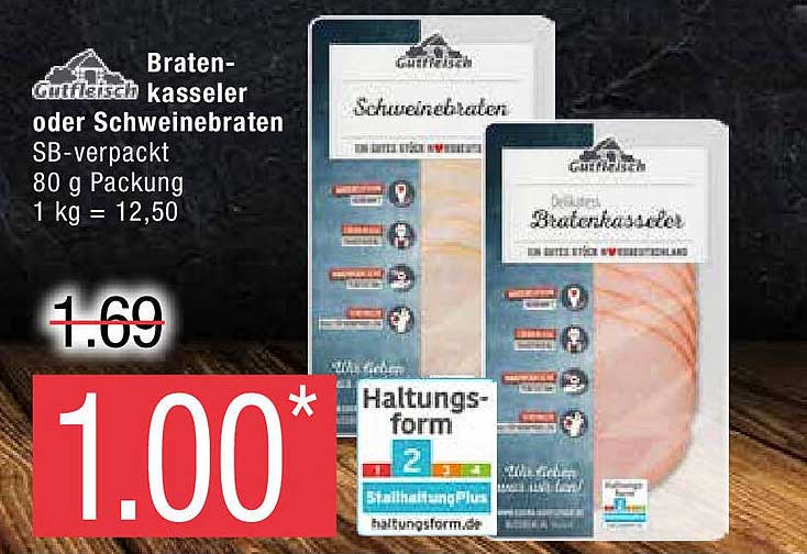 Gutfleisch Braten Kasseler Oder Schweinebraten Angebot Bei Marktkauf