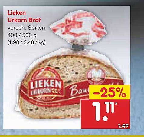 Lieken Urkorn Brot Angebot Bei Netto Marken Discount